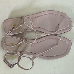AUTHENTIC Prada Thong Sandal Nude